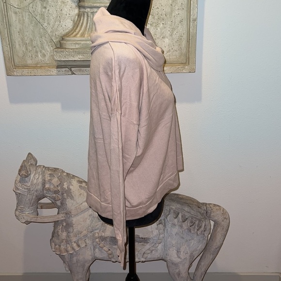 Abound cotton blend cowl neck cropped front sweater Sz S - Picture 5 of 7